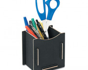 Earth Series Pencil Cup, 3 1/4 x 4 x 4 1/4, Black