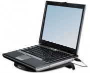 Cooling Laptop Riser, 11 7/8 x 9 3/8 x 1 7/8, Black