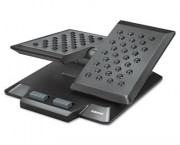Independent Movement Foot Support, Massage Bumps, 4 3/8 x 16 1/4 x 16 1/4, Black