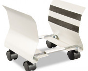 Premium CPU Stand, 8w x 9d x 9-1/2h, Platinum