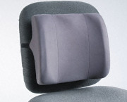 High-Profile Backrest w/Soft Brushed Cover, 13w x 4d x 12-5/8h, Graphite