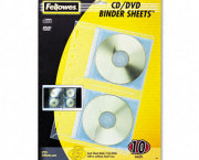 CD/DVD Protector Sheets for Three-Ring Binder, 10/Pack