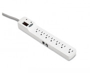 Advanced Computer Series Surge Protectr w/Phn/Fax, 7 Outlet, 6ft Cord