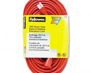 Indoor/Outdoor Heavy-Duty 3-Prong Plug Extension Cord, 1 Outlet, 100-ft., Orange
