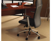 Polycarbonate Chair Mat, 48 x 53, with Lip, Clear