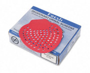 Deodorant Urinal Screens, Cherry Fragrance, 12/Box