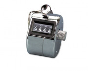 Tally I Hand Model Tally Counter, Registers 0-9999, Chrome