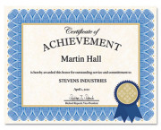 Certificate Kit, Blue Spiral