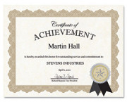 Certificate Kit, Gold Optima