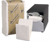 TidyNap Low Fold Dispenser Napkins, 9 x 12, White, 8000/Carton