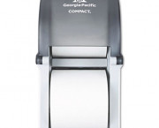 Compact Vertical Double Roll Coreless Tissue Dispenser, 6 x 6.5 x 13.5, Smoke