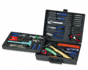 110-Piece Home/Office Tool Kit, Drop Forged Steel Tools, Black Plastic Case