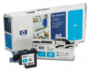 C4821A (HP80) Printhead & Cleaner, Cyan