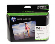 110 Series Ink Cartridge/Photo Paper Value Pack w/140 Glossy 4 x 6 Sheets
