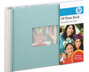 Expandable Photo Book, 25 Pages, 5 1/2 x 7 1/2, Sea Foam/Stone, Cloth Cover