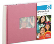 Expandable Photo Book, 25 Pages, 5 1/2 x 7 1/2, Mauve/Stone, Cloth Cover