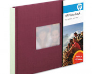 Expandable Photo Book, 12 8-1/2 x 11 Pages, Plum/Sage Cloth Cover w/Inset