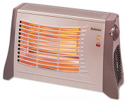 Ceramic Radiant Heater, 17 1/2 x 6 1/2 x 11, Light Brown