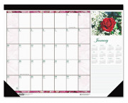 Beautiful Photographic Monthly Desk Pad Calendar, 22 x 17