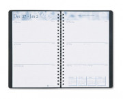 Academic Weekly/Monthly Appointment Book/Planner, August-August, 5 x 8, Black