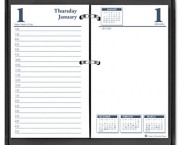 Economy Daily Desk Calendar Refill, 3-1/2w x 6h
