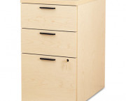 10500 Series Box/Box/File Mobile Pedestal, 15-3/4w x 22-3/4d x 28h, Maple