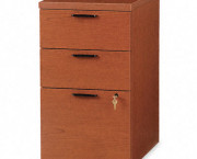 10500 Series Box/Box/File Mobile Pedestal, 15-3/4w x 22-3/4d x 28h, Henna Cherry