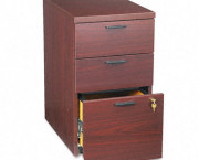 10500 Series Box/Box/File Mobile Pedestal, 15-3/4w x 22-3/4d x 28h, Mahogany