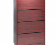 10500 Series Four-Drawer Lateral File, 36w x 20d x 59-1/8h, Mahogany