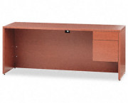 10500 Series 3/4-Height Right Pedestal Credenza, 72w x 24d x 29-1/2h, Henna CY
