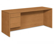 10500 Series 3/4-Height Left Pedestal Credenza, 72w x 24d x 29-1/2h, Harvest