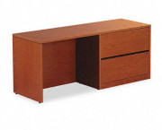 10500 Series Credenza w/Right Lateral File, 72w x 24d x 29-1/2h, Bourbon Cherry