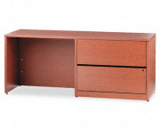 10500 Series Credenza w/Right Lateral File, 72w x 24d x 29-1/2h, Henna Cherry