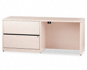 10500 Series Credenza w/Left Lateral File, 72w x 24d x 29-1/2h, Natural Maple