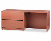 10500 Series Credenza w/Left Lateral File, 72w x 24d x 29-1/2h, Henna Cherry