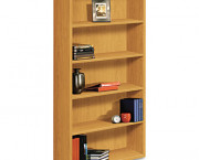 10500 Series Bookcase, 5 Shelves, 36w x 13-1/8d x 71h, Harvest