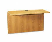 10500 Series Bridge, Laminate, 47w x 24d x 29-1/2h, Medium Oak