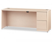 10700 Series Right Pedestal Credenza, 72w x 24d x 29-1/2h, Natural Maple