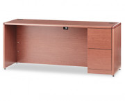 10700 Series Right Pedestal Credenza, 72w x 24d x 29-1/2h, Bourbon Cherry