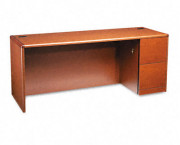10700 Series Right Pedestal Credenza, 72w x 24d x 29-1/2h, Henna Cherry