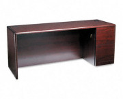 10700 Series Right Pedestal Credenza, 72w x 24d x 29-1/2h, Mahogany