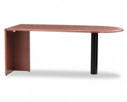 10700 Series Peninsula Top w/End Panel, 72w x 36d x 29-1/2h, Bourbon Cherry