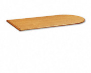 10700 Series Peninsula Top w/End Panel, 72w x 36d x 29-1/2h, Medium Oak