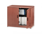 10700 Series Locking Storage Cabinet, 36w x 20d x 29-1/2h, Bourbon Cherry