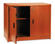 10700 Series Locking Storage Cabinet, 36w x 20d x 29-1/2h, Henna Cherry