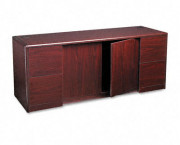 10700 Series Credenza With Doors, 72w x 24d x 29-1/2h, Mahogany