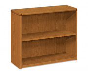 10700 Series Bookcase, 2 Shelves, 36w x 13-1/8d x 29-5/8h, Bourbon Cherry