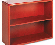 10700 Series Bookcase, 2 Shelves, 36w x 13-1/8d x 29-5/8h, Henna Cherry