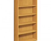 10700 Series Bookcase, 5 Shelves, 36w x 13-1/8d x 71h, Harvest