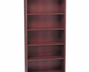 10700 Series Bookcase, 5 Shelves, 36w x 13-1/8d x 71h, Mahogany